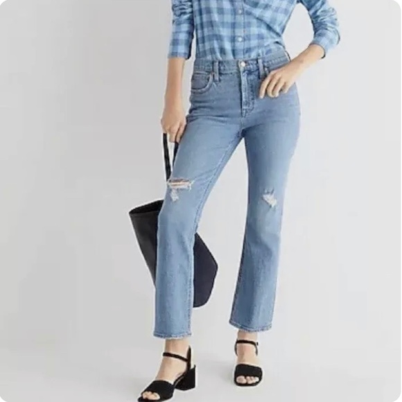 Madewell Denim - J.Crew Demi Boot Crop Jeans